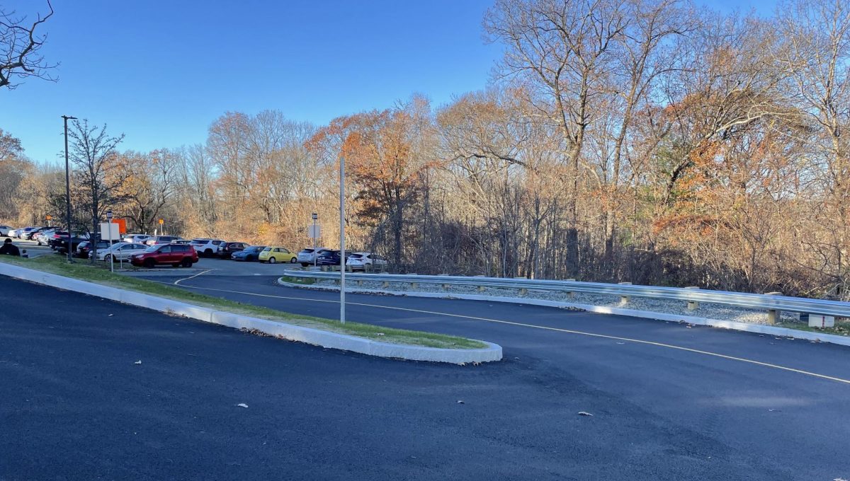 A new traffic loop connects the parking lots on campus and allows for a single pattern through the campus.