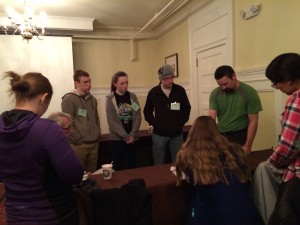 Charlie Lane, Amelia Kinney, and Chris Ludlam were part of AMSA's presentation team in New Hampshire.