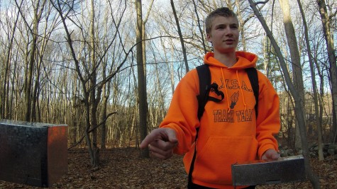 Junior Karl Lausten is working on field research to learn more about local wildlife.