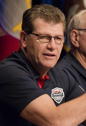 Coach Geno Auriemma has led the Huskies to 75 straight victories.