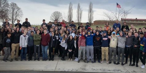 AMSAs Class of 2020 gathered outside of Ft. McHenry in Maryland.