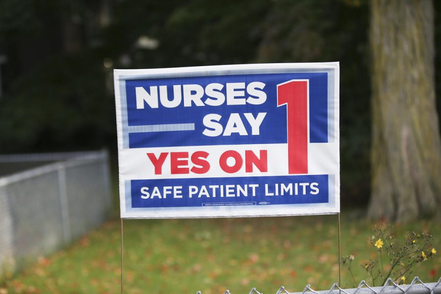 Question 1 concerns a proposal to institute patient limits for nurses.