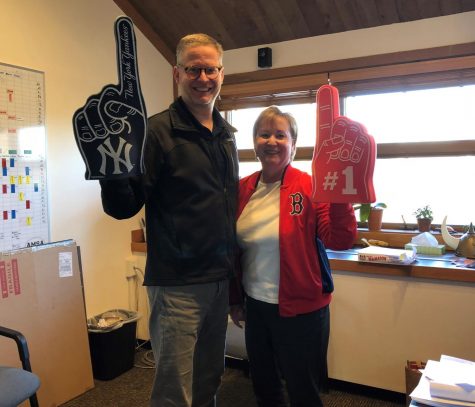 Executive Director Dr. Anders Lewis and Principal Ellen Linzey have let their rivalry strengthen their friendship.