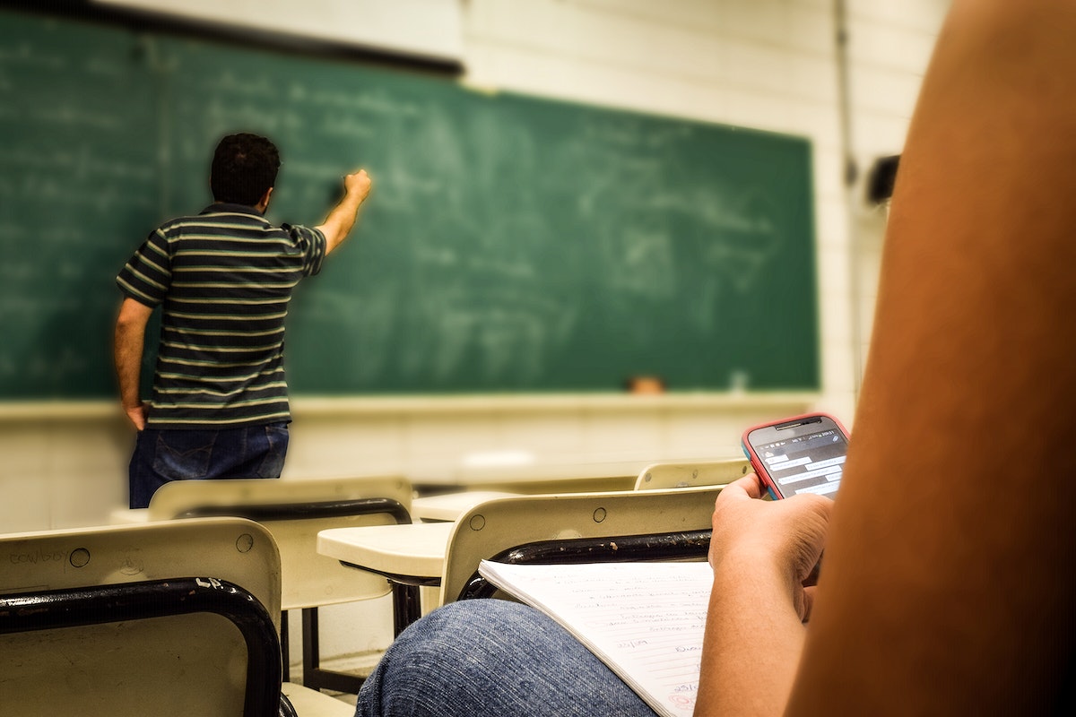 Students are increasingly distracted from their studies by their cell phones.